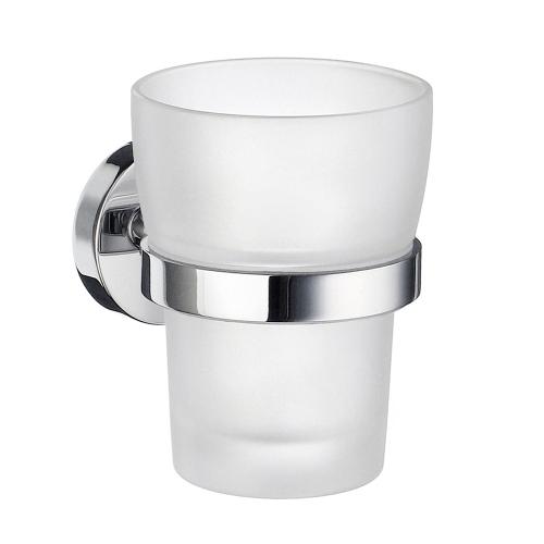 Toothbrush Glass Holder Home Polished Chrome Smedbo HK343