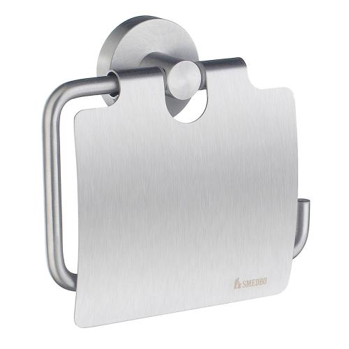 Toalettpappershållare Med Lock Home Borstad Krom Smedbo HS3414