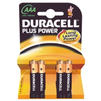 BATTERI LR03 AAA 1.5V 4-PACK PLUS