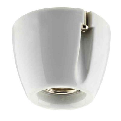 Fotlamphåll, Rak, 230V, IP20, E27, Vit, IFÖ ELECTRIC