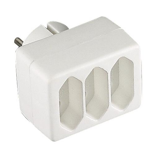 Afgreningsstik, Euro, 3-Vejs, Hvid, Malmbergs 19250038