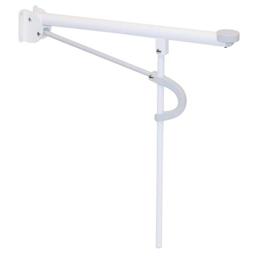 Toalettarmstöd Optima L, Vit/Grå, 2st, Etac