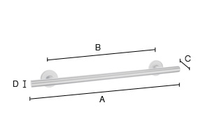 Badkarshandtag Smedbo Living FK802