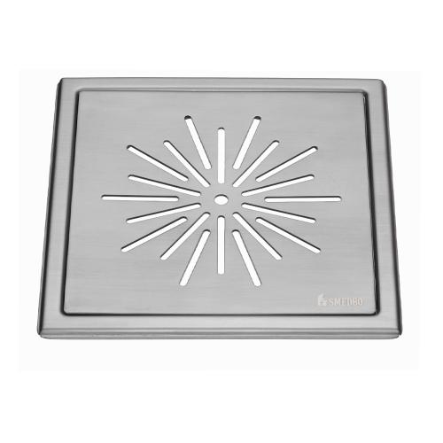 Floor Drain Strainer Outline Star Brushed Stainless Steel Smedbo FS500