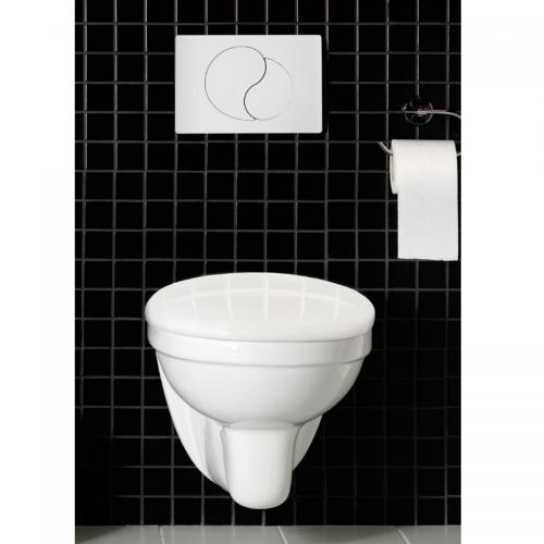 Toalett Wall Vägghängd Komplett Vit Hafa