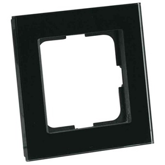 Plus Option Ram Glas 1-Fack Svart Sotad Elko