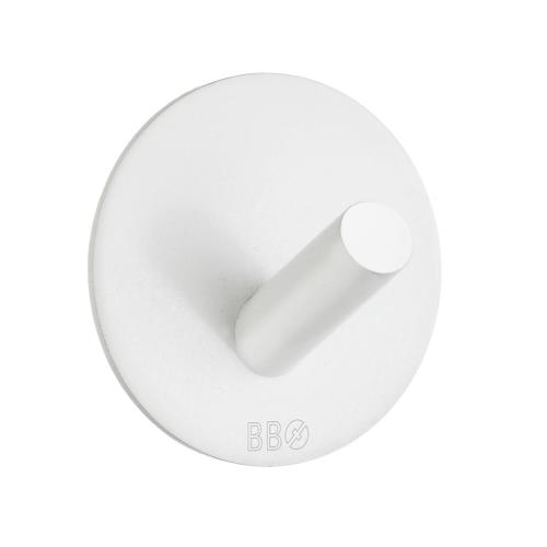 Enkelkrok Självhäftande Rund Vit BX1090
