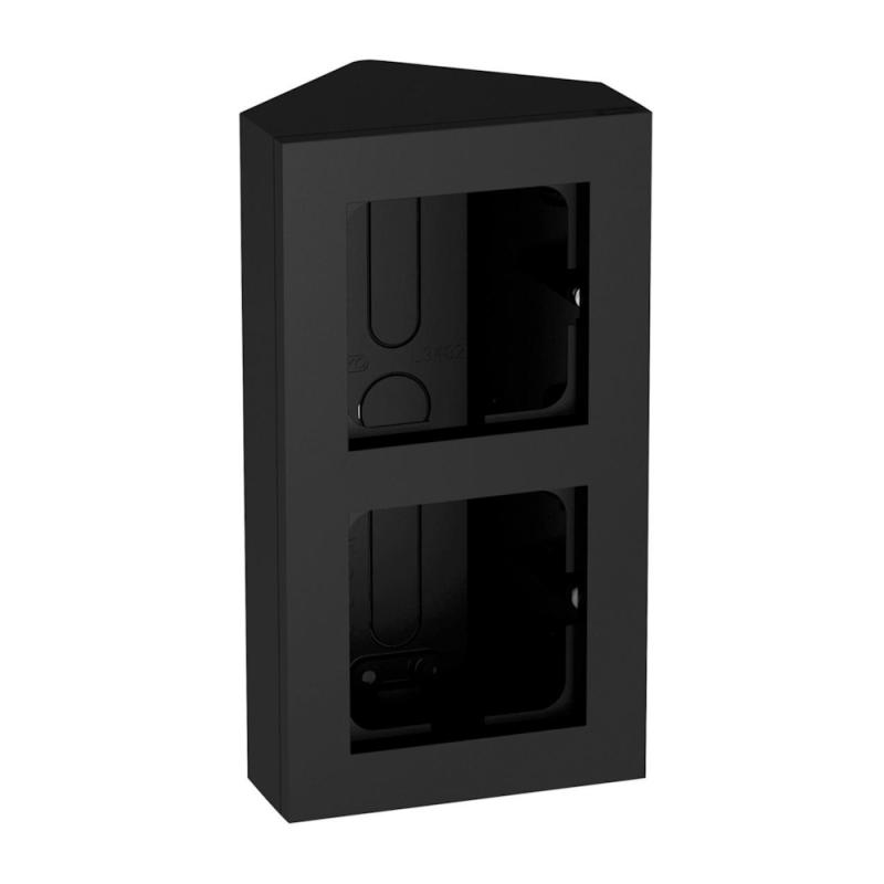 Hörnbox Plus 2-Fack Svart Elko