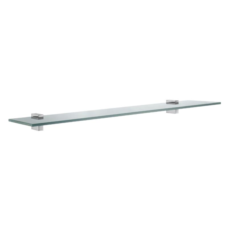 Badrumshylla I Frostat Glas Air 600mm Polerad Krom Smedbo AK347