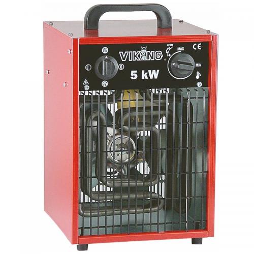 Värmefläkt, Byggfläkt 5KW, 400V, IP44 Bygg-ström