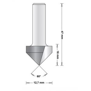 V-Groove Cutter 60° 16.0mm, HiKOKI 66754087