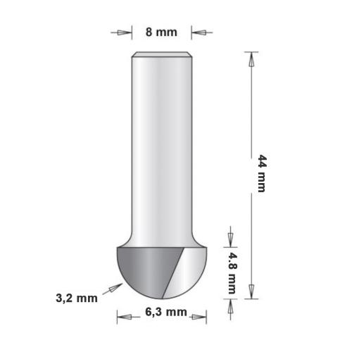 Hålkälsfräs Utan Styrning 6,3mm, HiKOKI 66754081