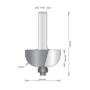 Hålkälsfräs Med Styrning 25,4mm, HiKOKI 66754085