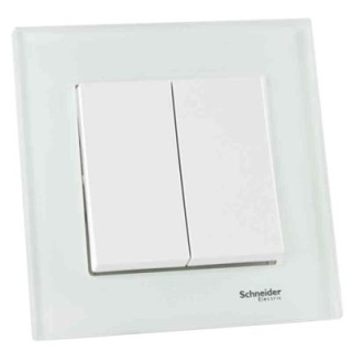 STRÖMBRYTARE EXXACT KRON VIT GLAS