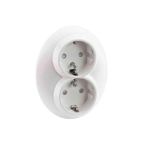 Vägguttag Renova 2-Vägs 16A Vit Schneider Electric