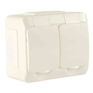 VÄGGUTTAG SCHNEIDER AQUA S 2-V VIT