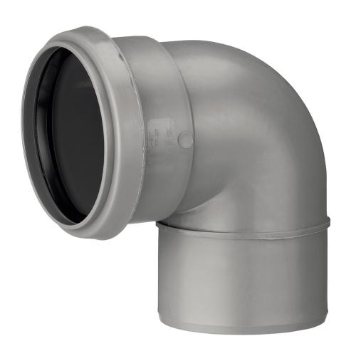 Rörböj Polypropen Med 1 Muff Nordisk 50mmx90GR Terana