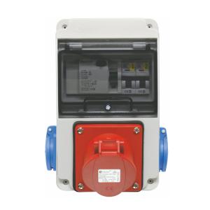 Distribution Box Mini 4Pol, 16A, IP44, Malmbergs 2470381