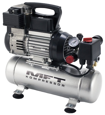 Kompressor MFT 105/OF 1HK 5L Oljefri, Röd