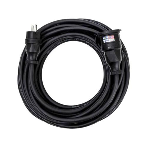 Forlængerledning H07RN-F Jordet Med Dæksel 3G2,5mm² 15m 230V IP44 Sort Gelia