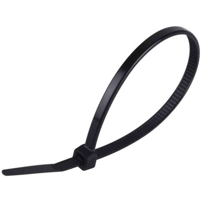 Buntband, svart, UV-beständig 290X4,8MM 100ST