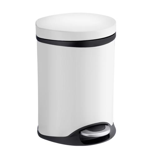 Pedal Bin With Soft Close-Lock Outline Lite 6 Liter White Smedbo FK662
