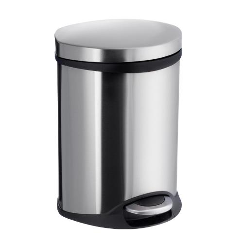 Pedal Bin With Soft Close-Lock Outline Lite 6 Liter Stainless Steel Smedbo FK663