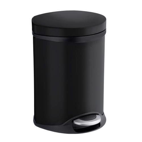 Pedal Bin With Soft Close-Lock Outline Lite 6 Liter Black Smedbo FK665