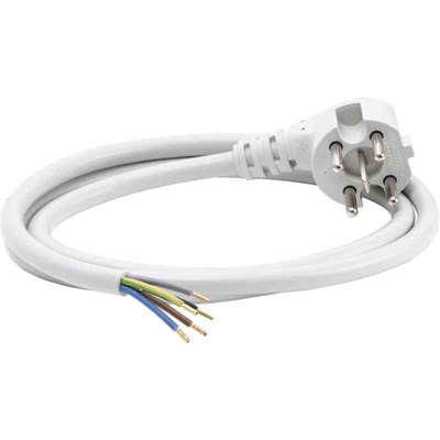 SPISKABEL 5G1,5 VINKLAD GRÅ 1,3M