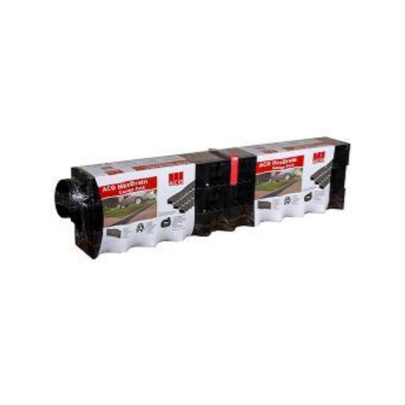 Markränna HexaLine Garagepaket, komplett paket till 3 m