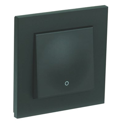 STRÖMBRYTARE PLUS 2-POL SVART INFÄL