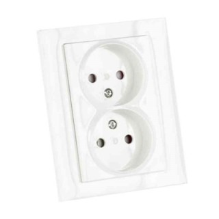 VÄGGUTTAG PLUS 2-V OJORD VIT