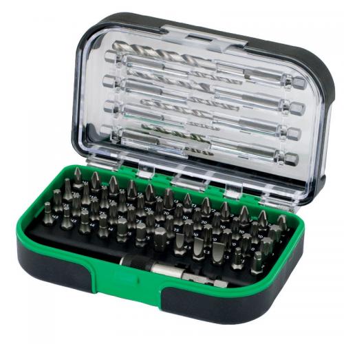 Bitsbox 1, 4" 25mm Med Borr 57 Del Hikoki 60120810