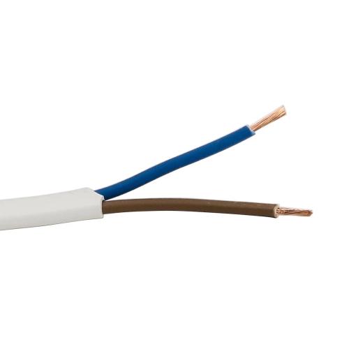 Lampeledning Oval SKX (H03VVH2-F) 2x0,75 10m Hvid Gelia