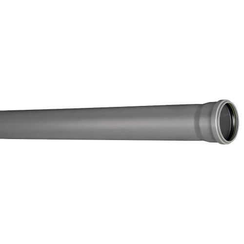 AVLOPPSRÖR HT MED MUFF 50MM X 2M