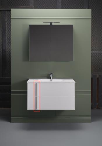 Edge Handtag Låda, 215mm, Krom - Hafa