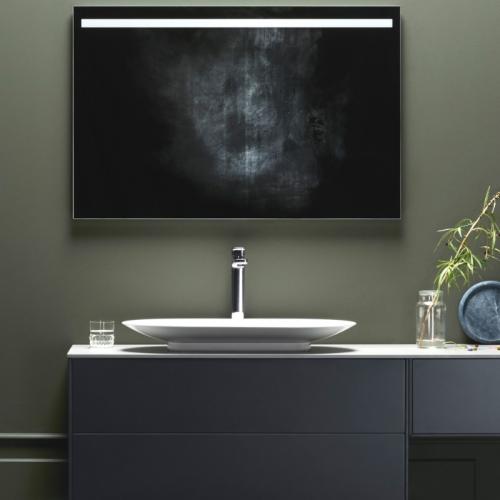 Edge Oval Handfat, Glaserat Stål - Hafa