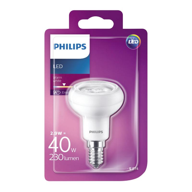LEDLAMPA SPOT 4W R50 E14 36D PHILIPS 4 ST
