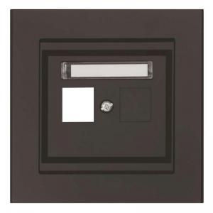 Center Plate Keystone Straight, 1 Way, Black, Malmbergs 5118835