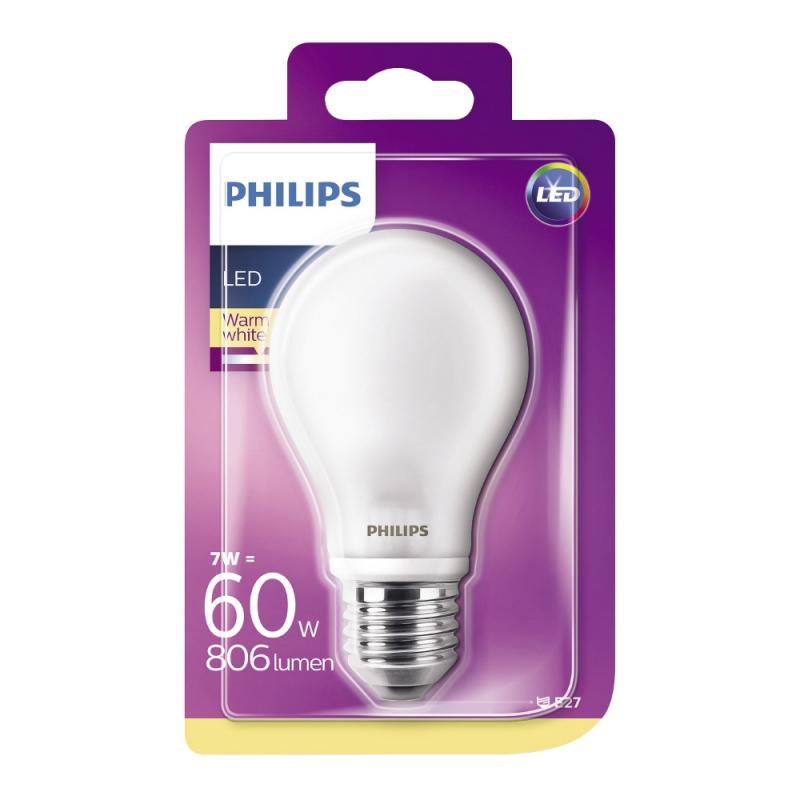 LED-lampa Standard Klot Philips E27 7W-60W 4st