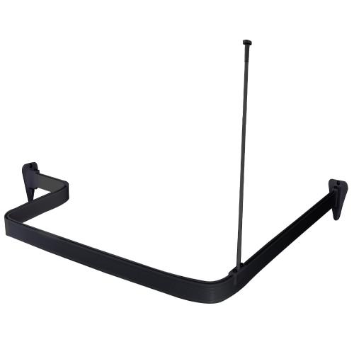 Draperiskena Flex, 3x1000mm, Svart, Habo 30142