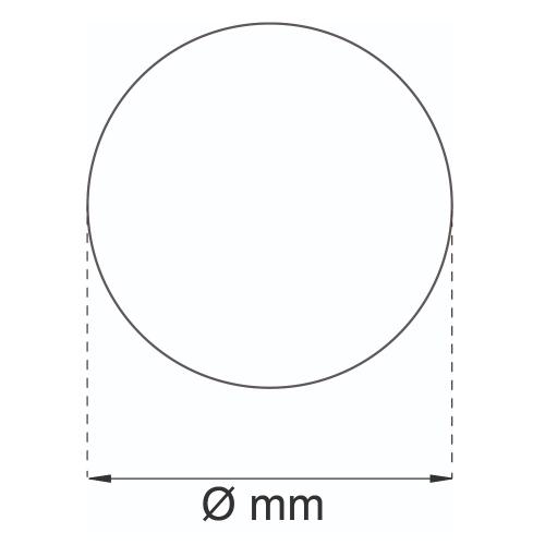 Badetæppe Camelia Ø600mm, Habo