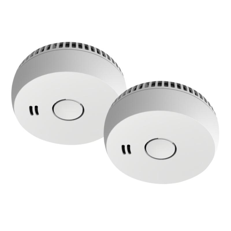 Brandvarnare, Optisk, 9V Batteri, 85dB, Vit, Gelia