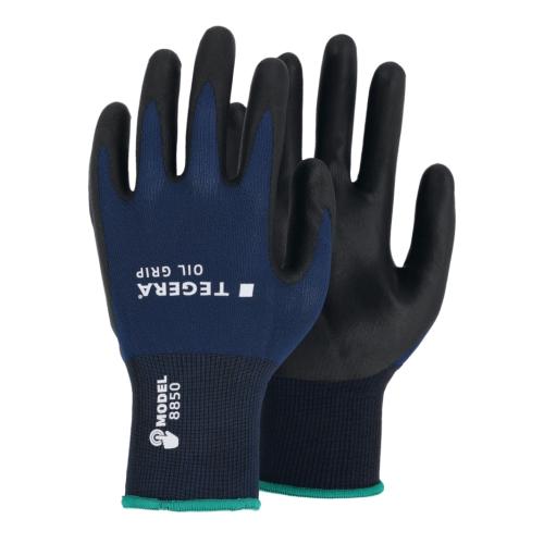 Arbetshandske 8850R Oil Grip Storlek-10 6st Tegera