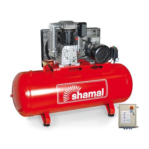 Kolvkompressor HD K30 YD-Start 7,5hk 11 Bar 270L/Tank Shamal