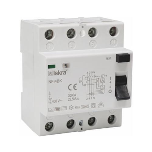 Jordfejlsafbryder B-Type, 63A, 4-Polet, 30mA, Malmbergs 2169878