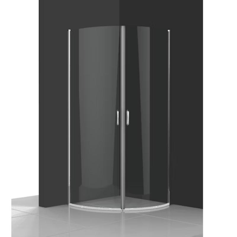 Novito Duschhörn Alakärvi Rund 90X90 Klarglas