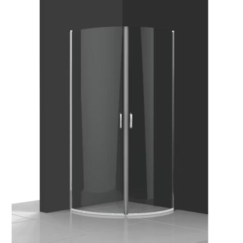 Novito Duschhörn Alakärvi Rund 90X90 Klarglas