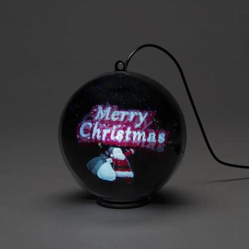 Dekorationsboll Film/Säck 15cm IP20 Svart Konstsmide