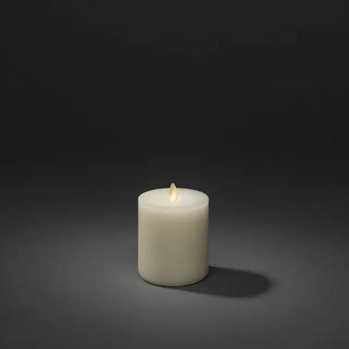 Vokslys LED 8,1x10,1cm IP20 Cremehvid Konstsmide